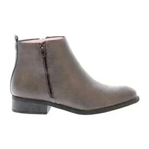NEW NIB Riverberry Women's 'Avery' Zip-Up Grey Ankle Boots Bootie Sz 6.5 $58